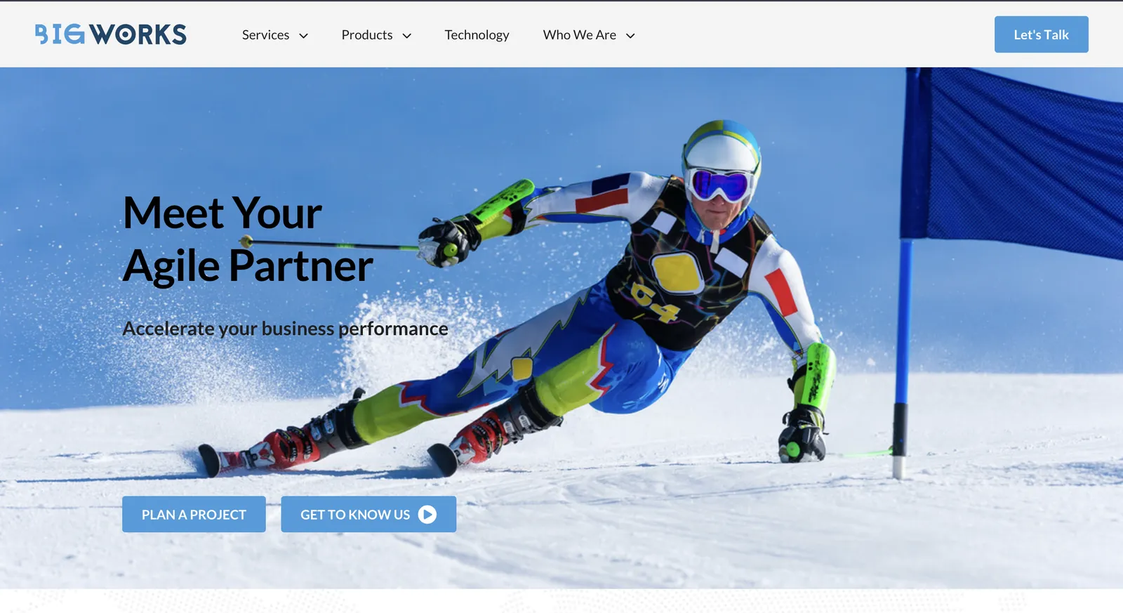 BigWorks website homepage